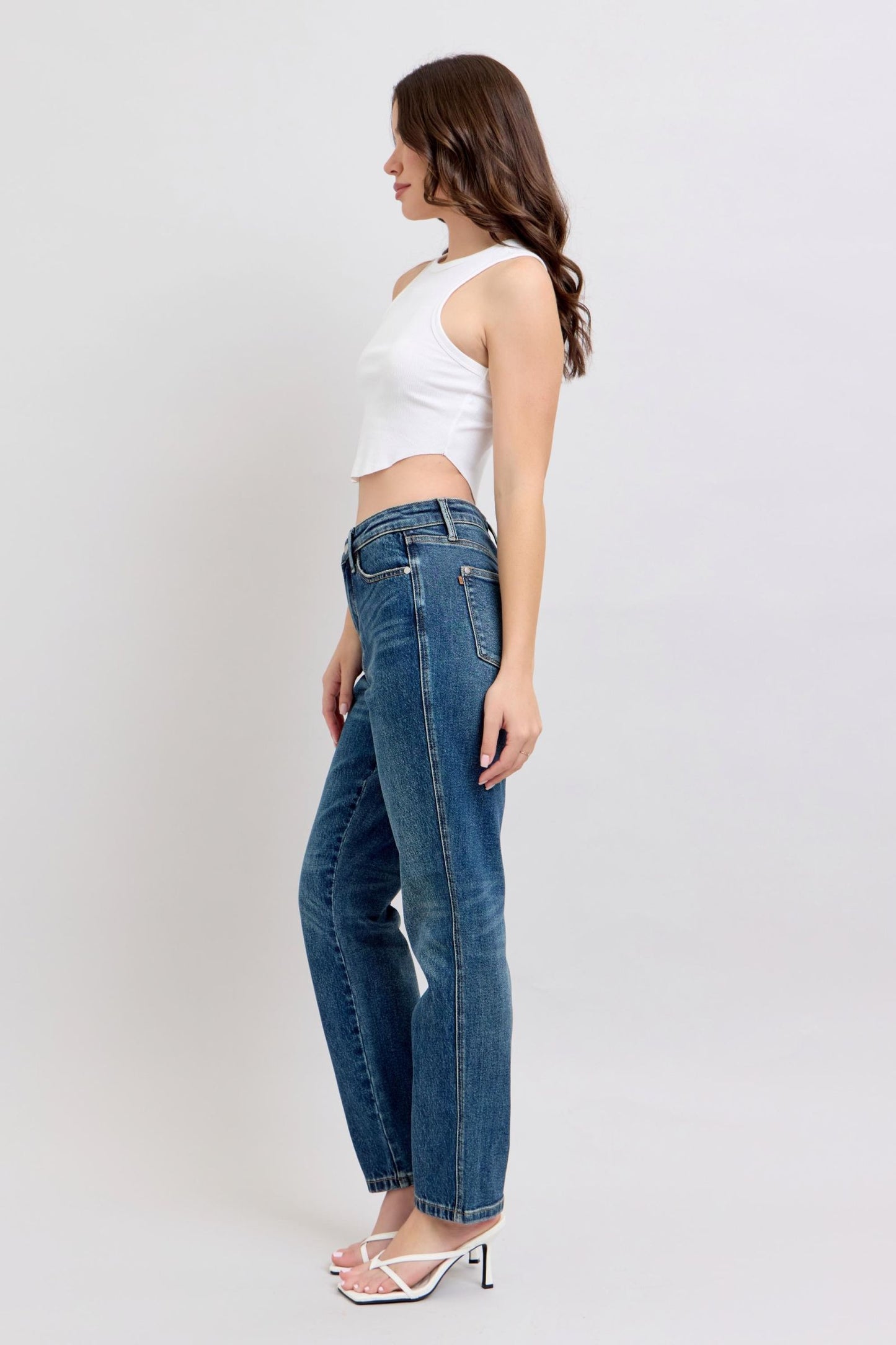 Judy Blue High Waisted Non-Destroy Straight