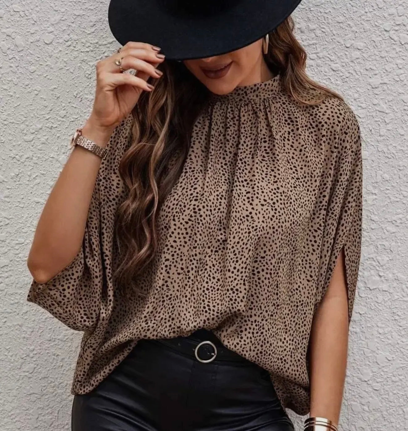 Collar Winged Blouse