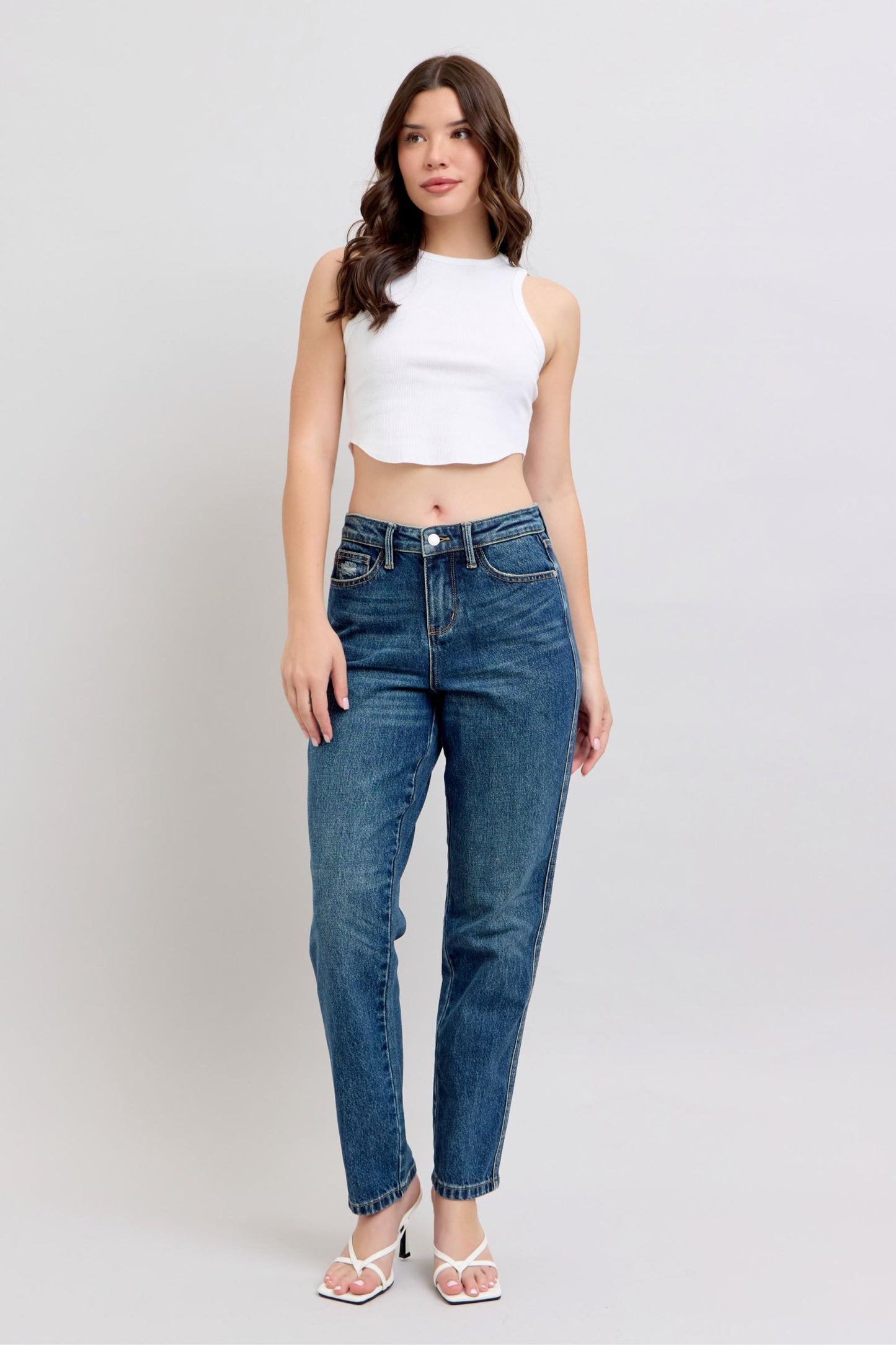 Judy Blue High Waisted Non-Destroy Straight