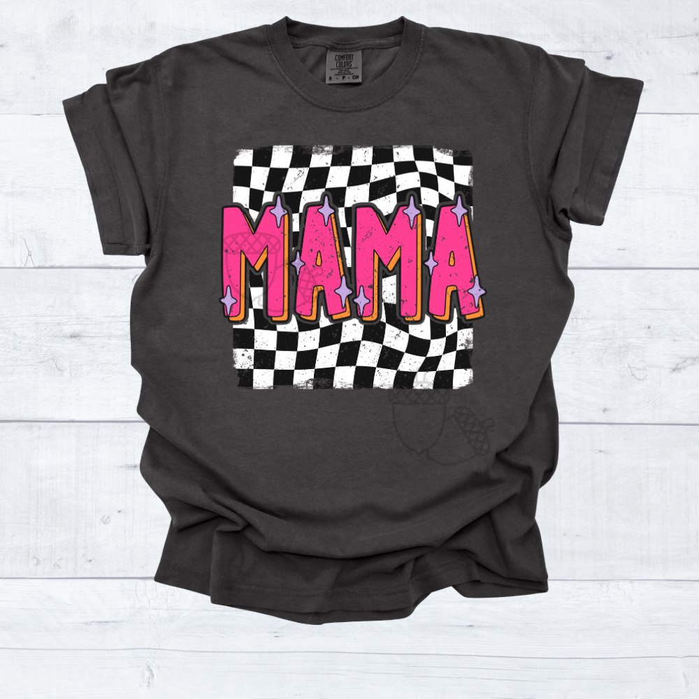 Mama checked T-Shirt