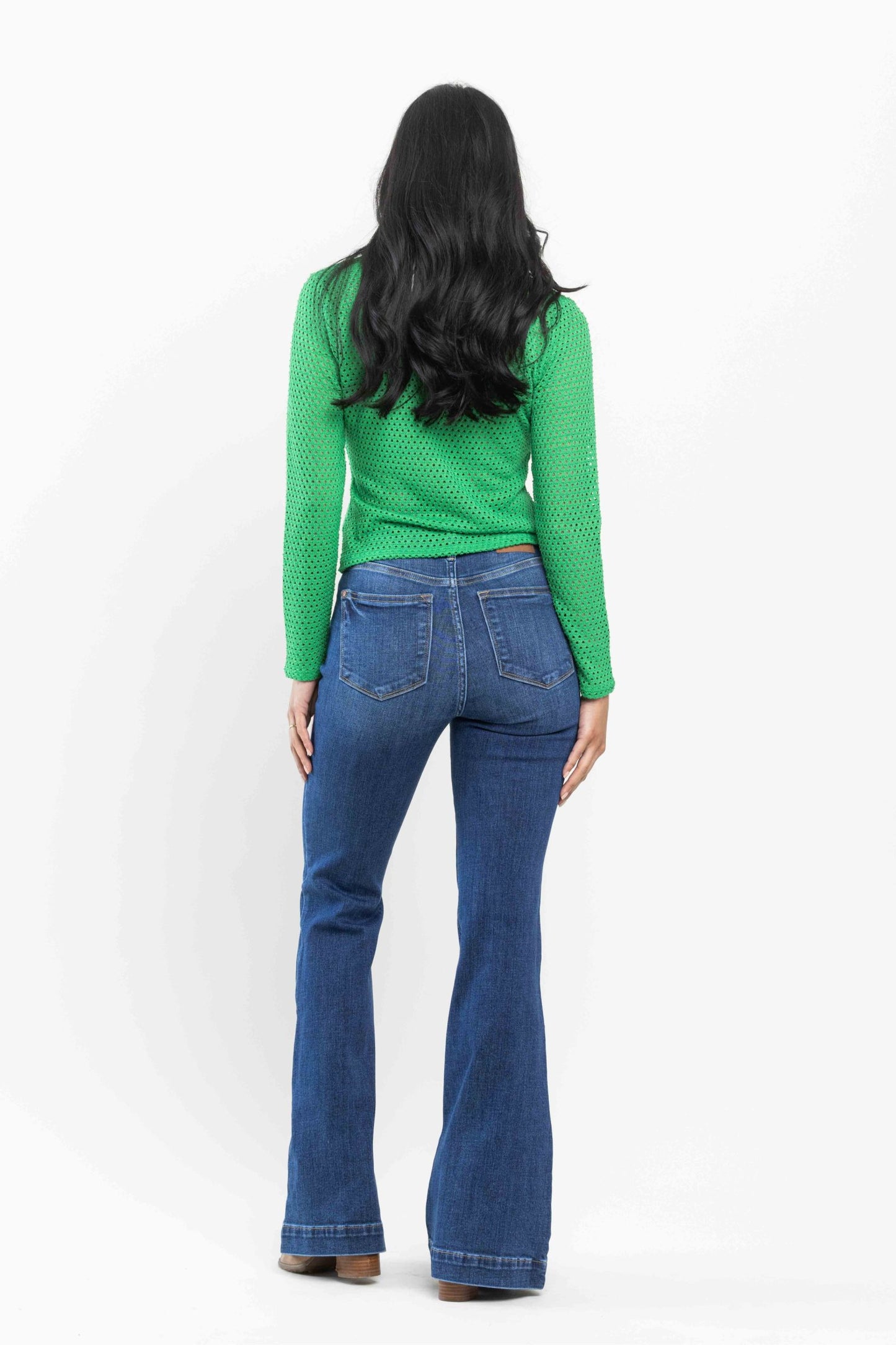 Judy Blue High Waisted Wide Hem Flare