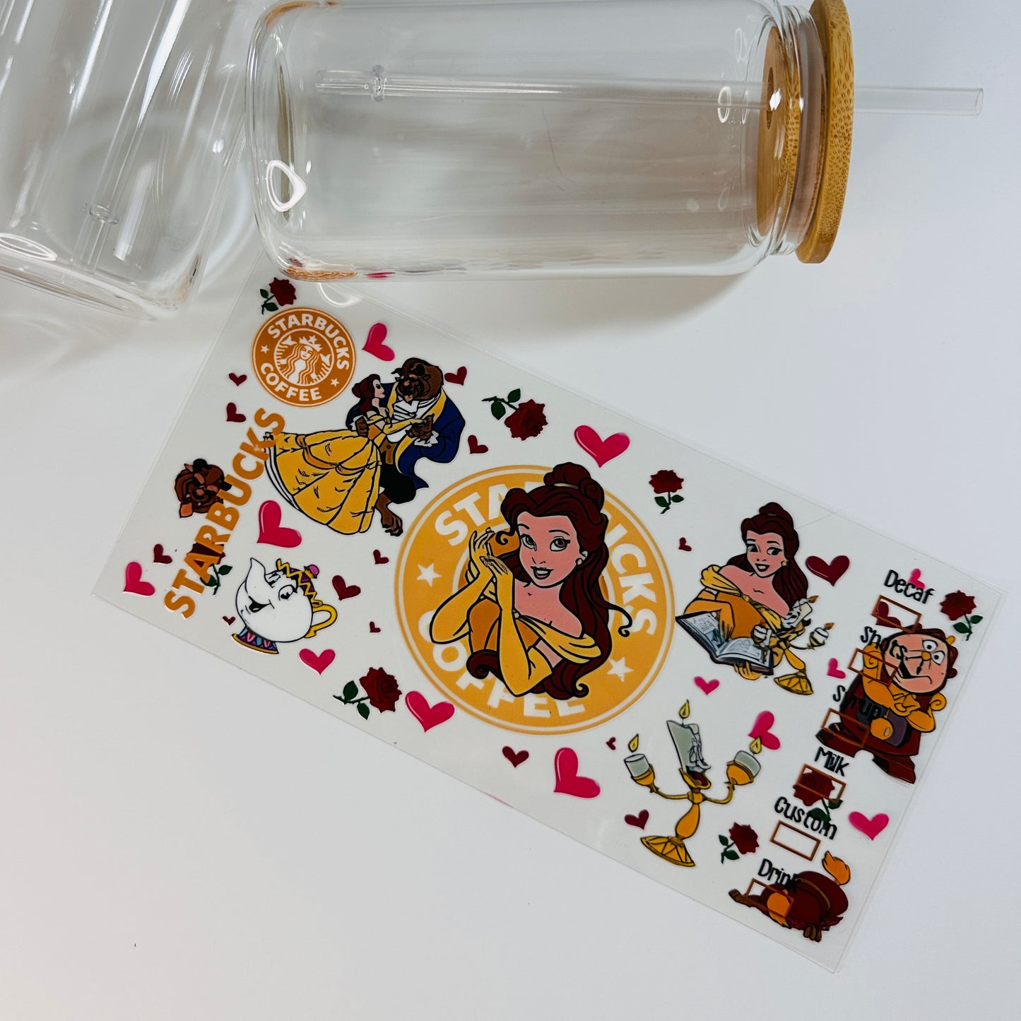 Beauty & the Beast UV DTF Transfer