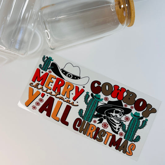 Cowboy Christmas UV DTF Transfer