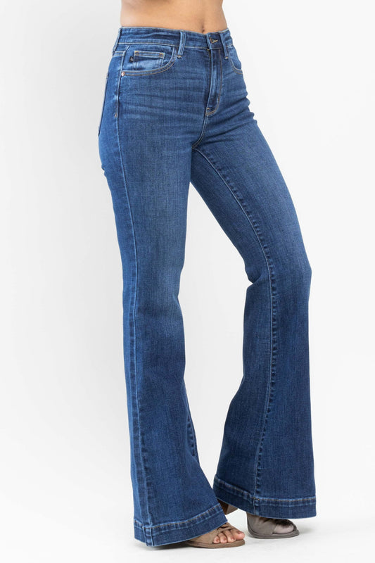 Judy Blue High Waisted Wide Hem Flare
