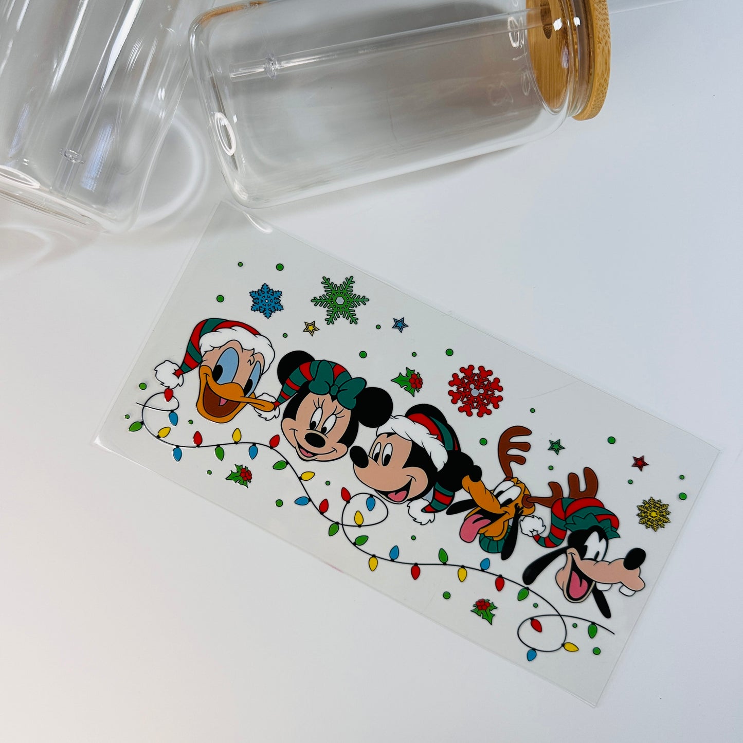 Christmas Mickey Mouse UV DTF Transfe