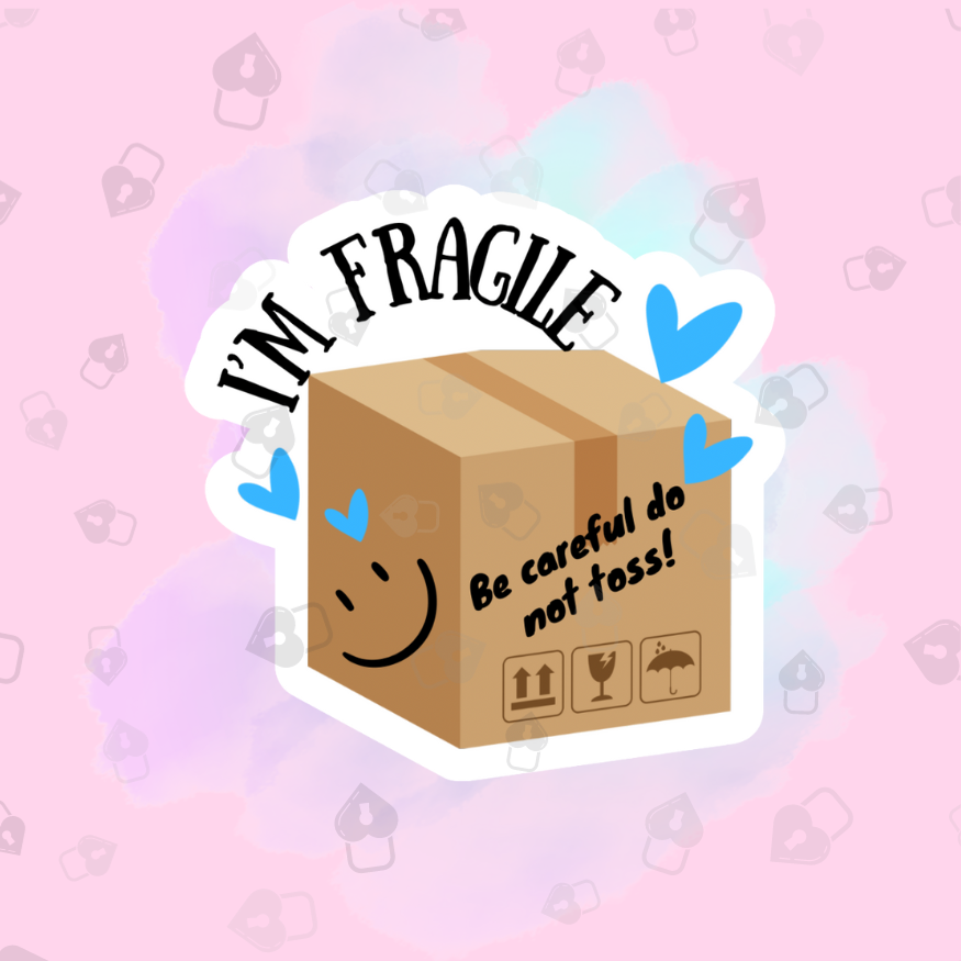 Im Fragile Packaging Stickers