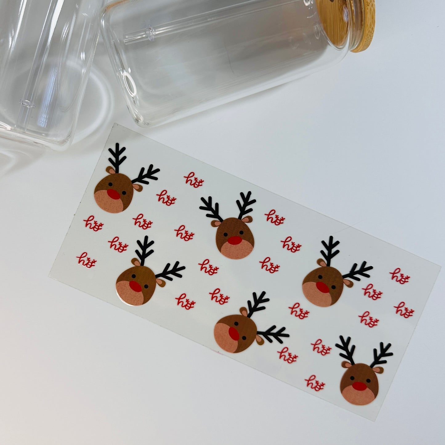 Christmas Reindeers UV DTF Transfer