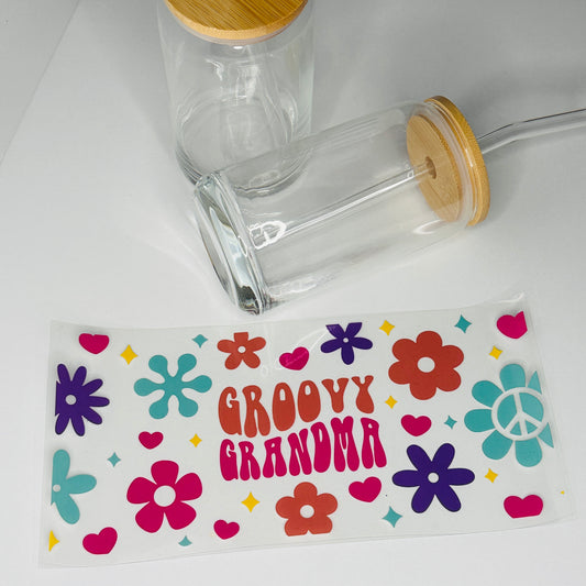 Groovy Gramma UV DTF Transfer