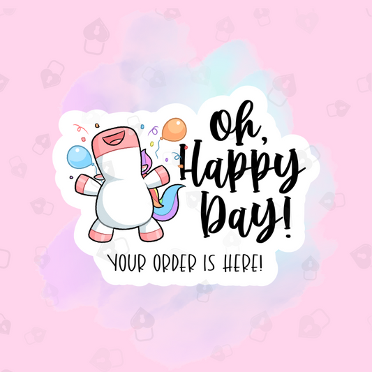 Oh Happy Day Packaging Stickers